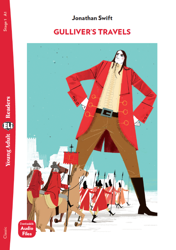 Copertina di Gulliver's Travels, ELI Readers, Jonathan Swift, edizione semplificata in inglese