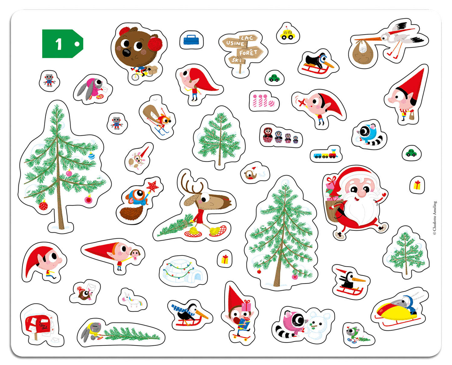 200 Stickers Brillanti - Natale - Centroscuola
