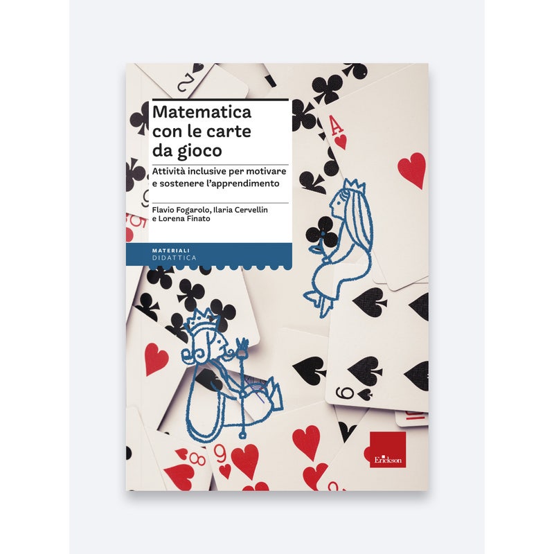 Copertina del libro Matematica con le carte da gioco, Erickson