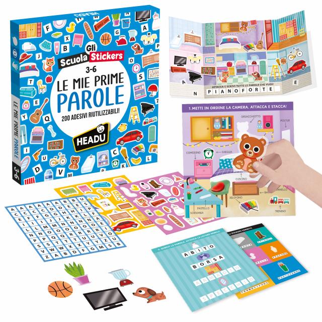 Scuola Stickers Le Mie Prime Parole - Headu - schede attività