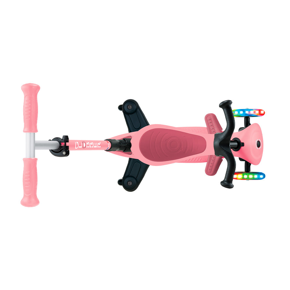 Globber - GoUp Active Lights 360° - Deep Pastel Pink - Centroscuola