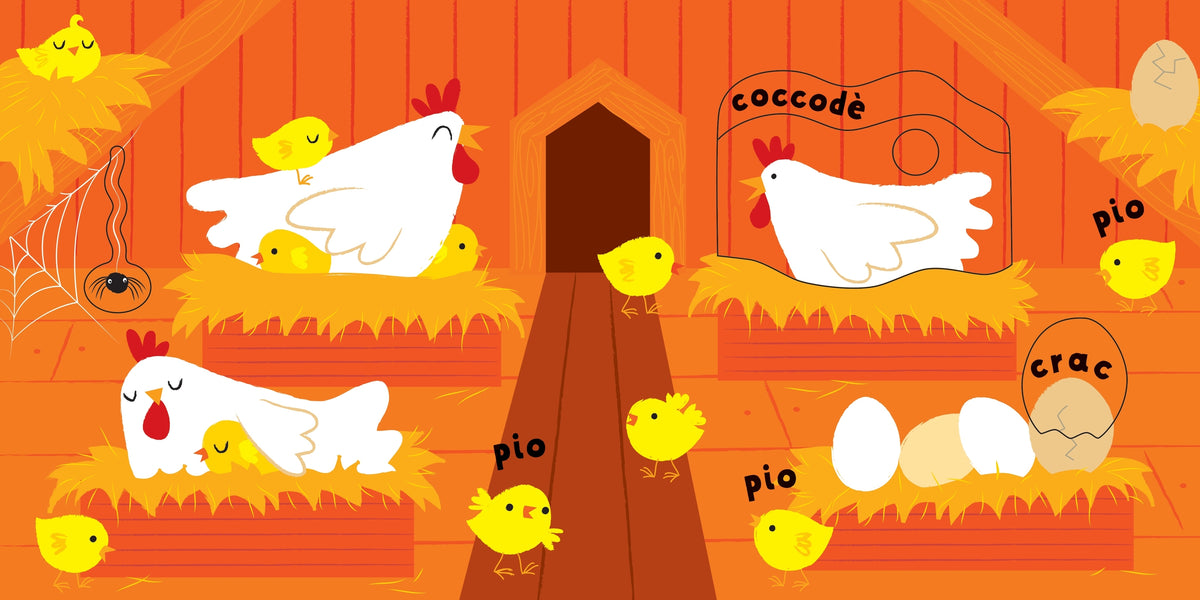 Primi libri tattili Trascina e scopri - Fattoria - Usborne - pagine interne