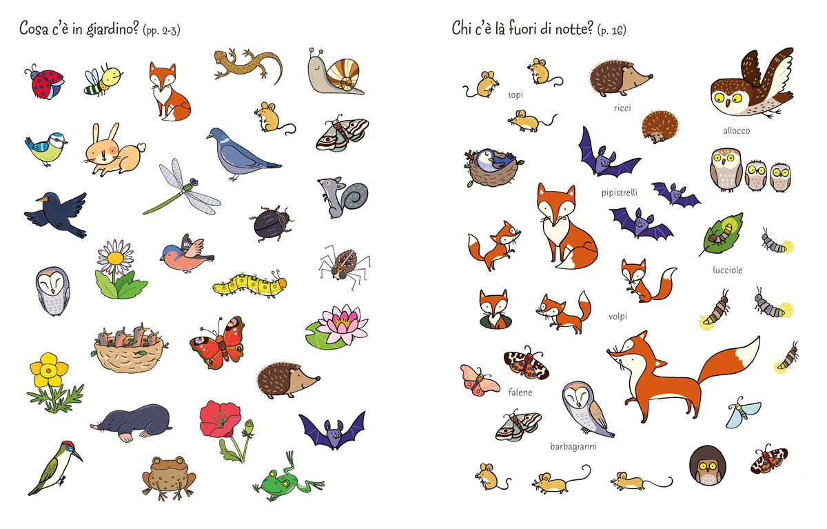 Libri con adesivi - In giardino - Usborne - pagine interne