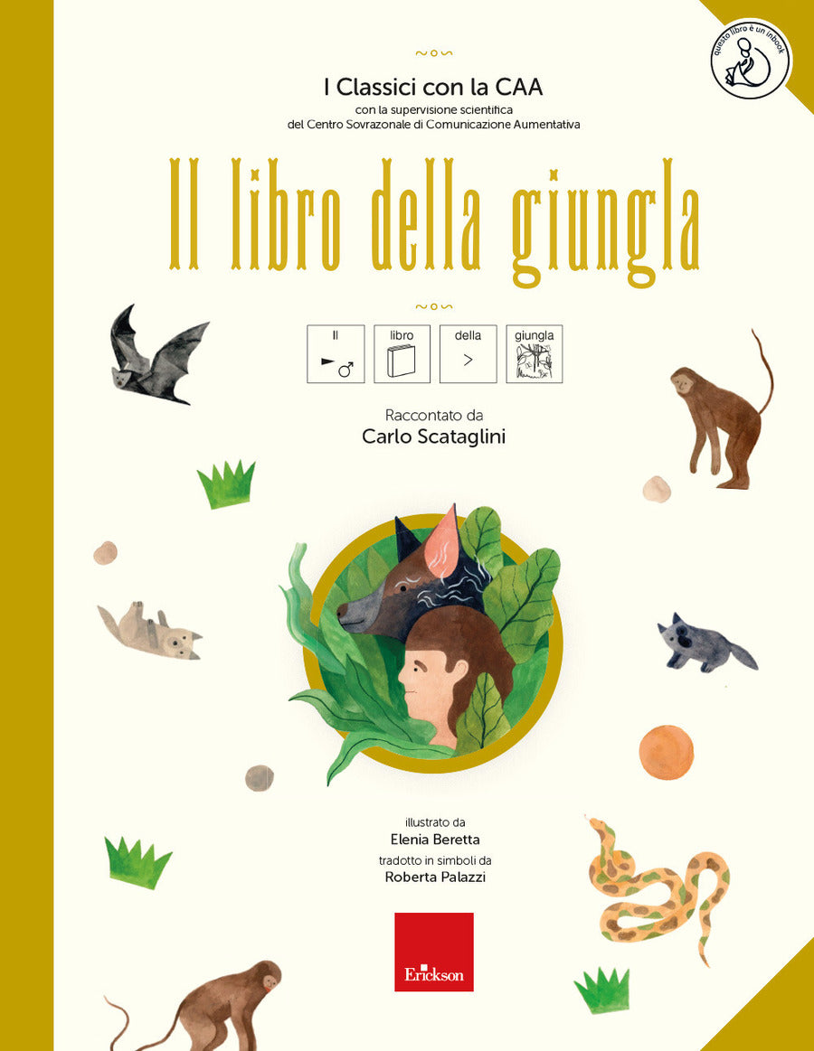 Il libro della giungla - Ediz. CAA - Rudyard Kipling, adattamento Carlo Scataglini - Erickson