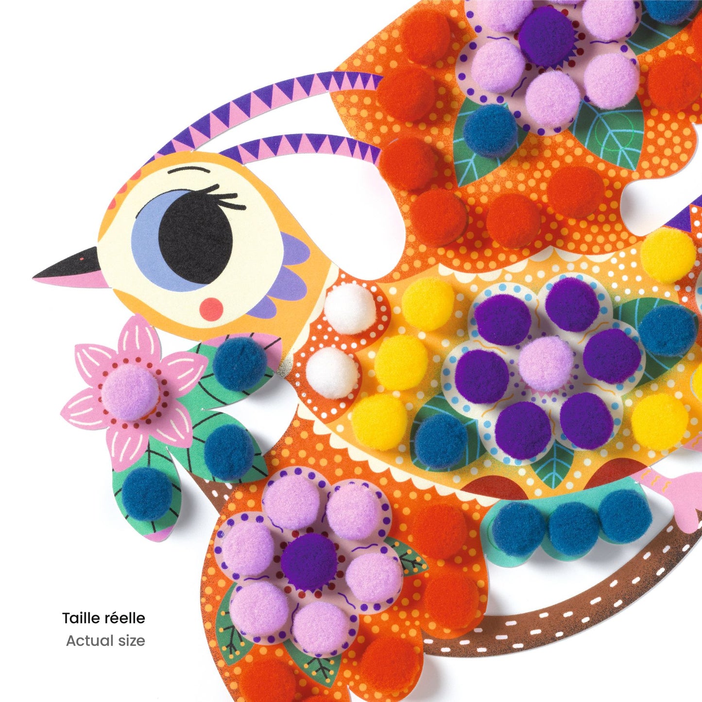 Collage Ponpon - Uccelli - Centroscuola