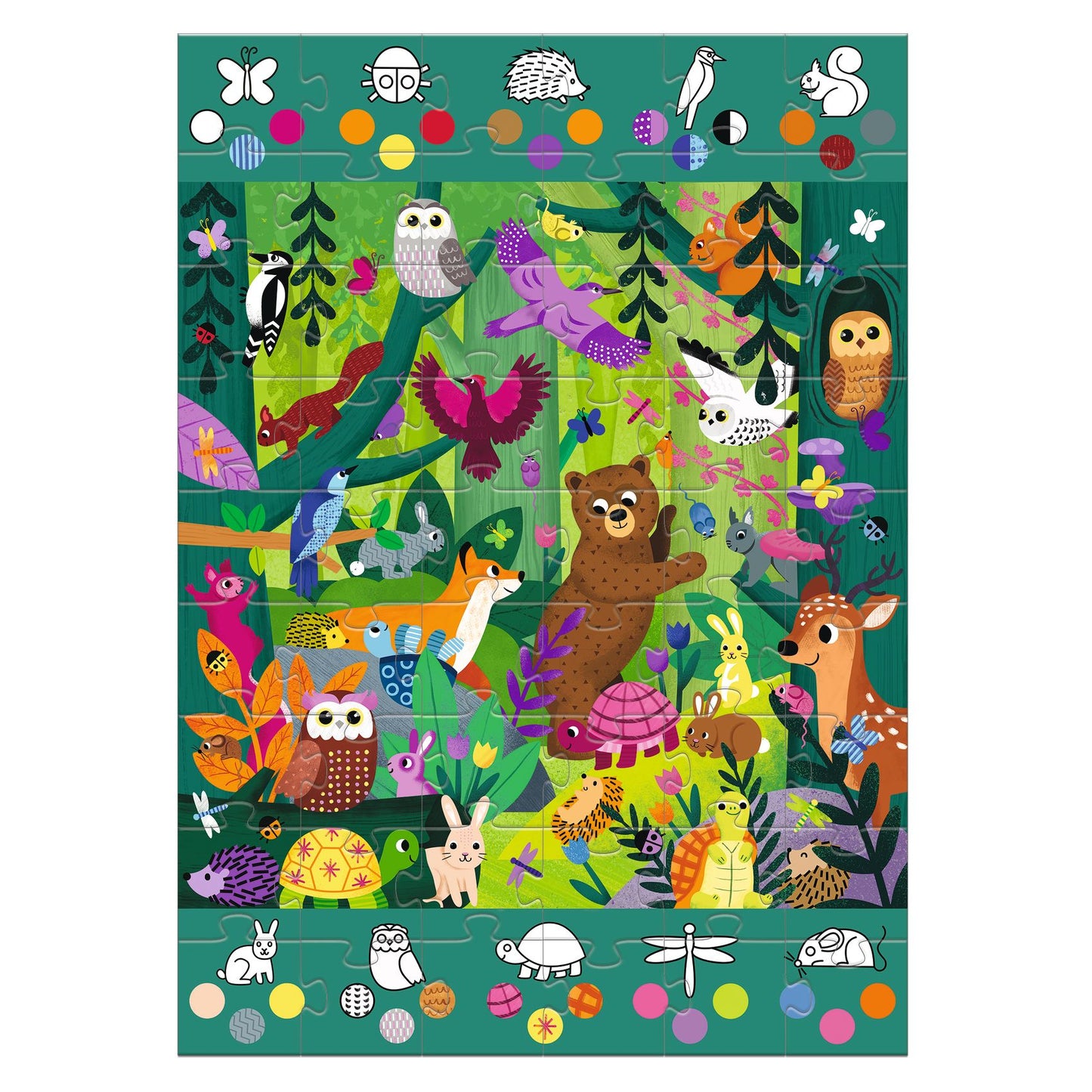 Puzzle d'osservazione - Osserviamo la foresta 54 pezzi - Centroscuola