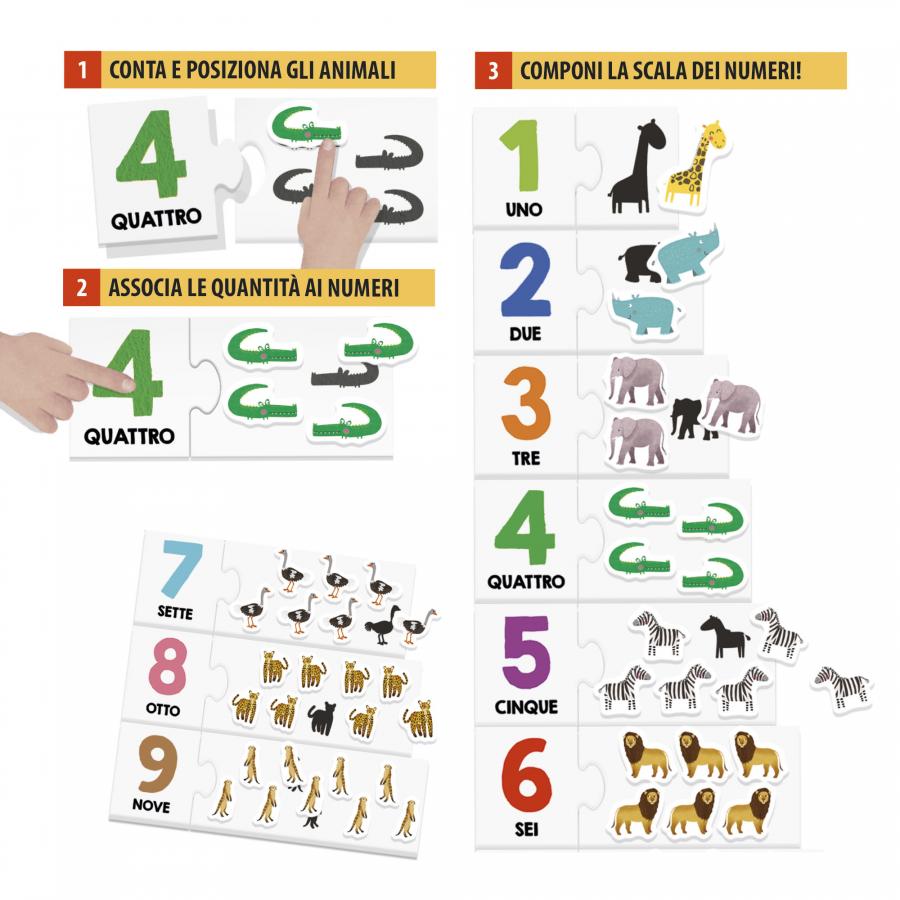 Conto con i Numeri Tattili Montessori - Centroscuola