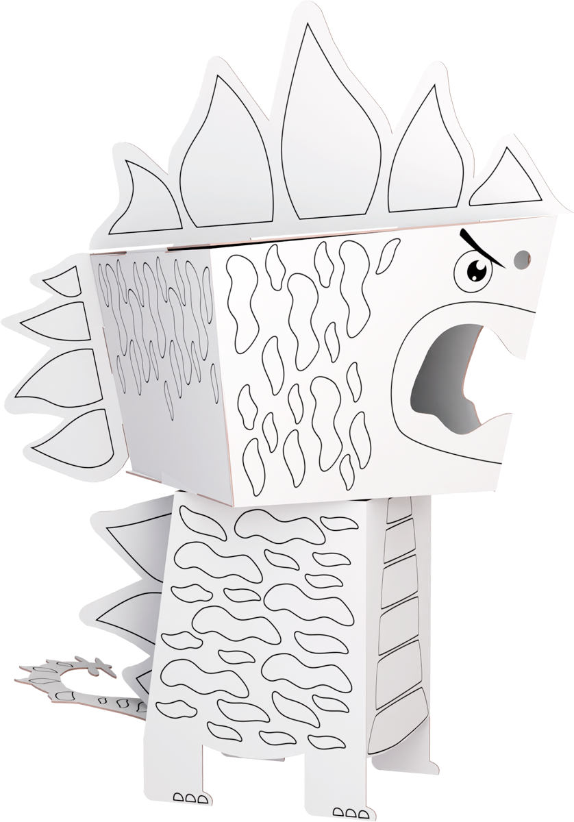 Monumi Cube Head – Stegosauro - Centroscuola