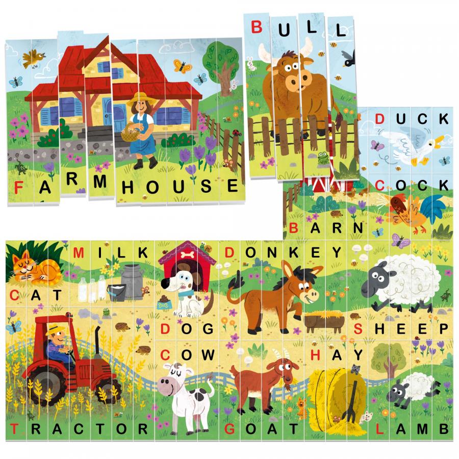 Word Maker Puzzle - The Farm - Centroscuola