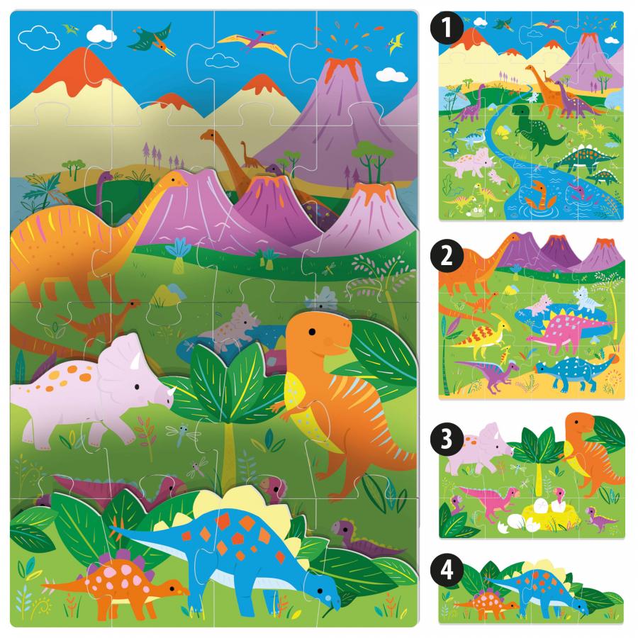 Playrama Puzzle - The Dinosaurs - Centroscuola