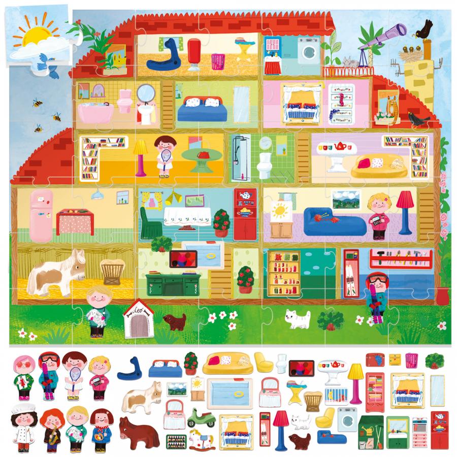 Giant Playset Puzzle - The Doll House - Centroscuola
