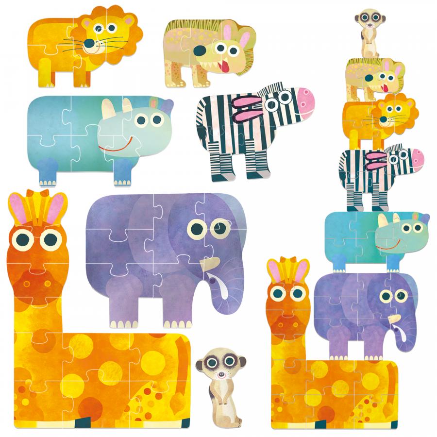 Giant Progressive Puzzle - The Savannah - Centroscuola