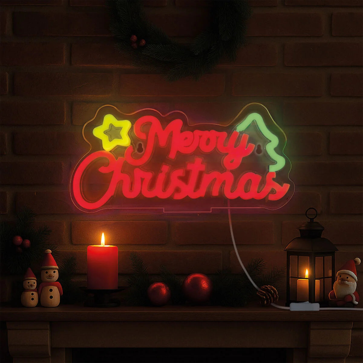 Lampada Led Effetto Neon - Merry Xmas - It's a Sign - Centroscuola