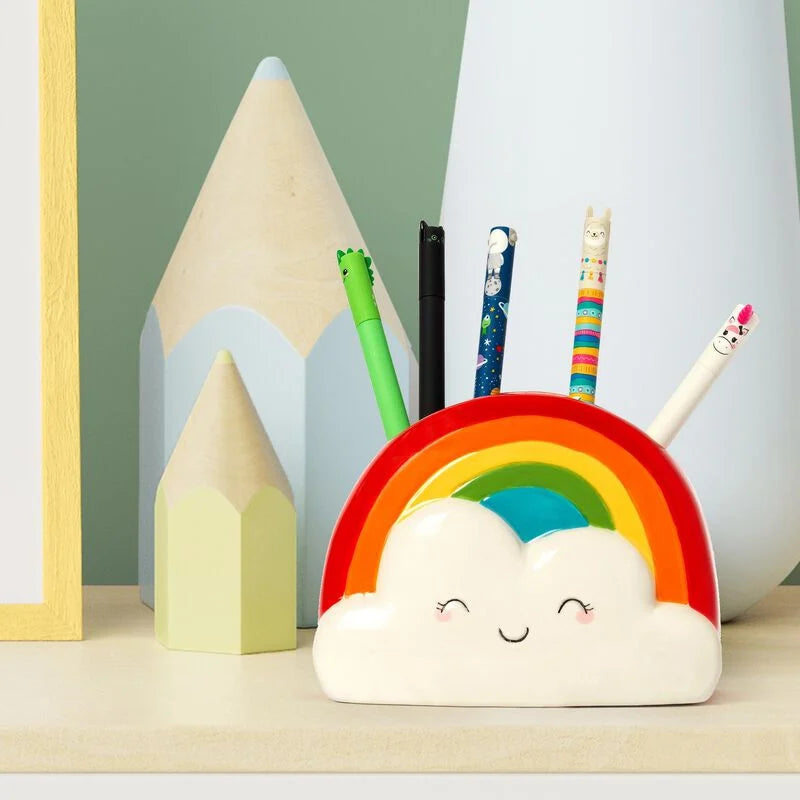 Portapenne in ceramica - Rainbow - Centroscuola
