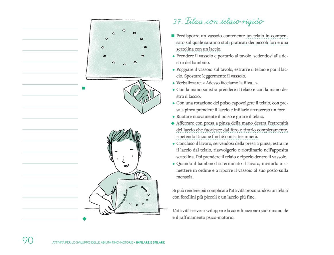 Album didattico Montessori - Attività per lo sviluppo delle abilità fino-motorie - Centroscuola