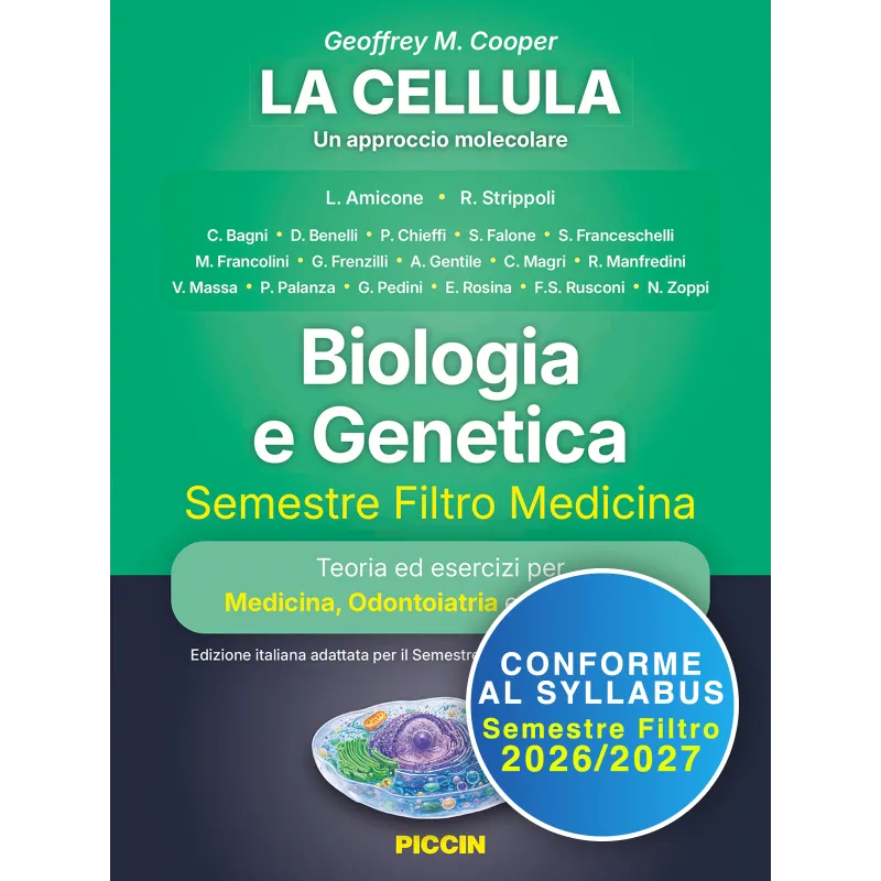 Copertina di Biologia e Genetica - Semestre Filtro Medicina, Piccin - Nuova Libraria