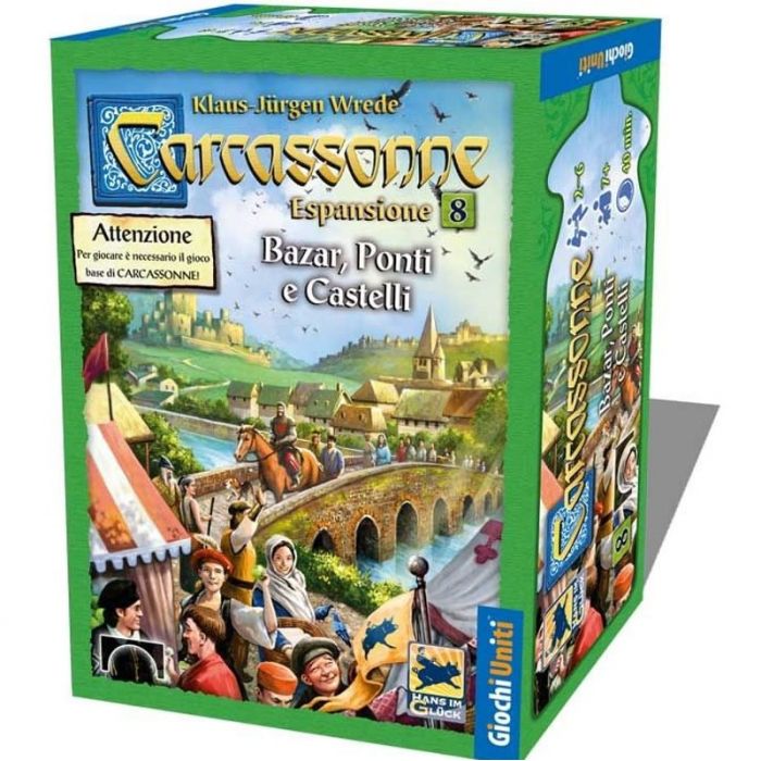 Carcassonne - Bazar, Ponti e Castelli, espansione 8 Giochi Uniti