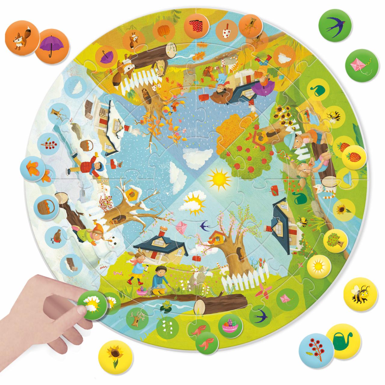 Giant Round Puzzle - Seasons - Centroscuola