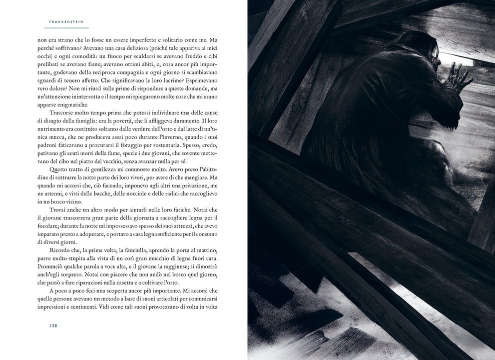 Frankenstein - Mary Shelley - L'Ippocampo - illustrazione interna