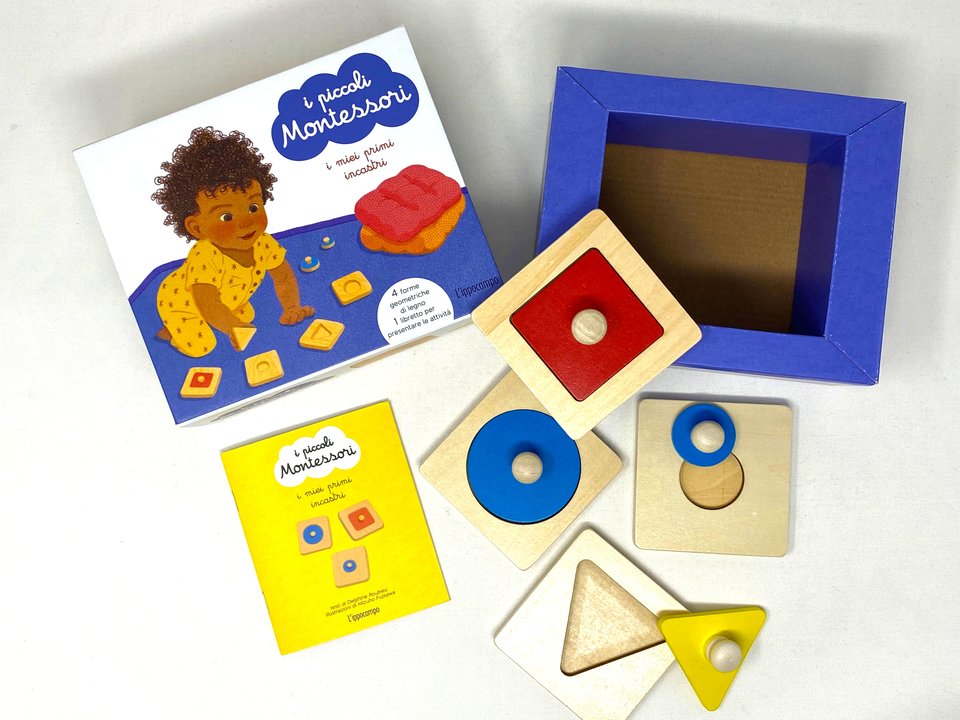 I miei primi incastri - I piccoli Montessori - contenuto cofanetto