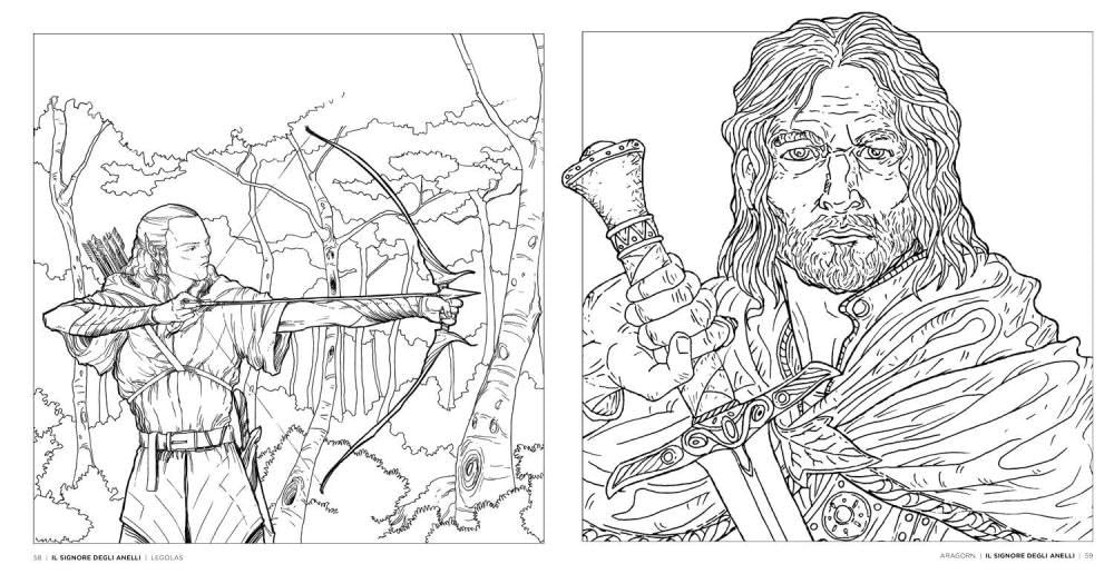 Il mondo di Tolkien - Coloring Book