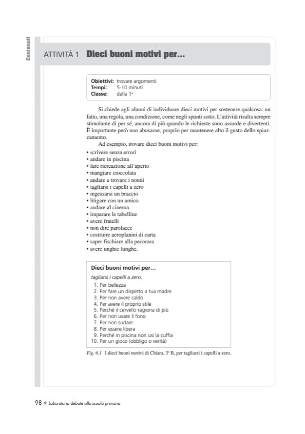 Laboratorio debate alla scuola primaria - Centroscuola