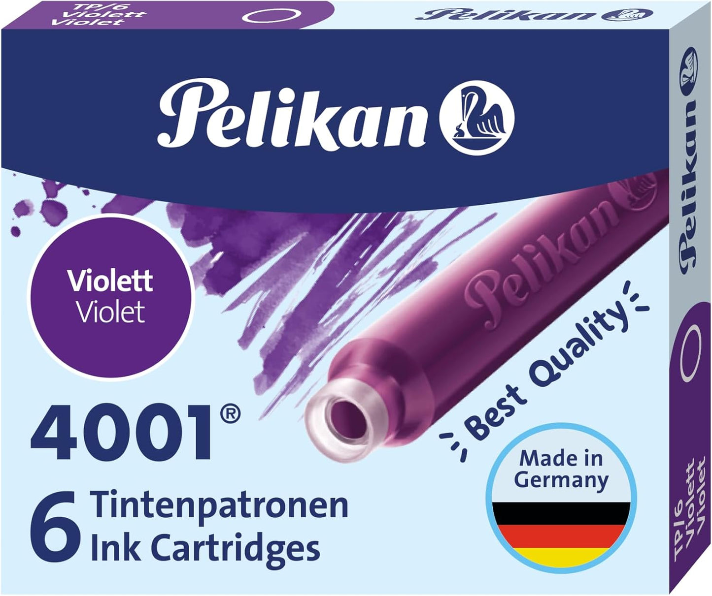 Cartuccia per stilografica universale Pelikan 4001 6pz - Centroscuola
