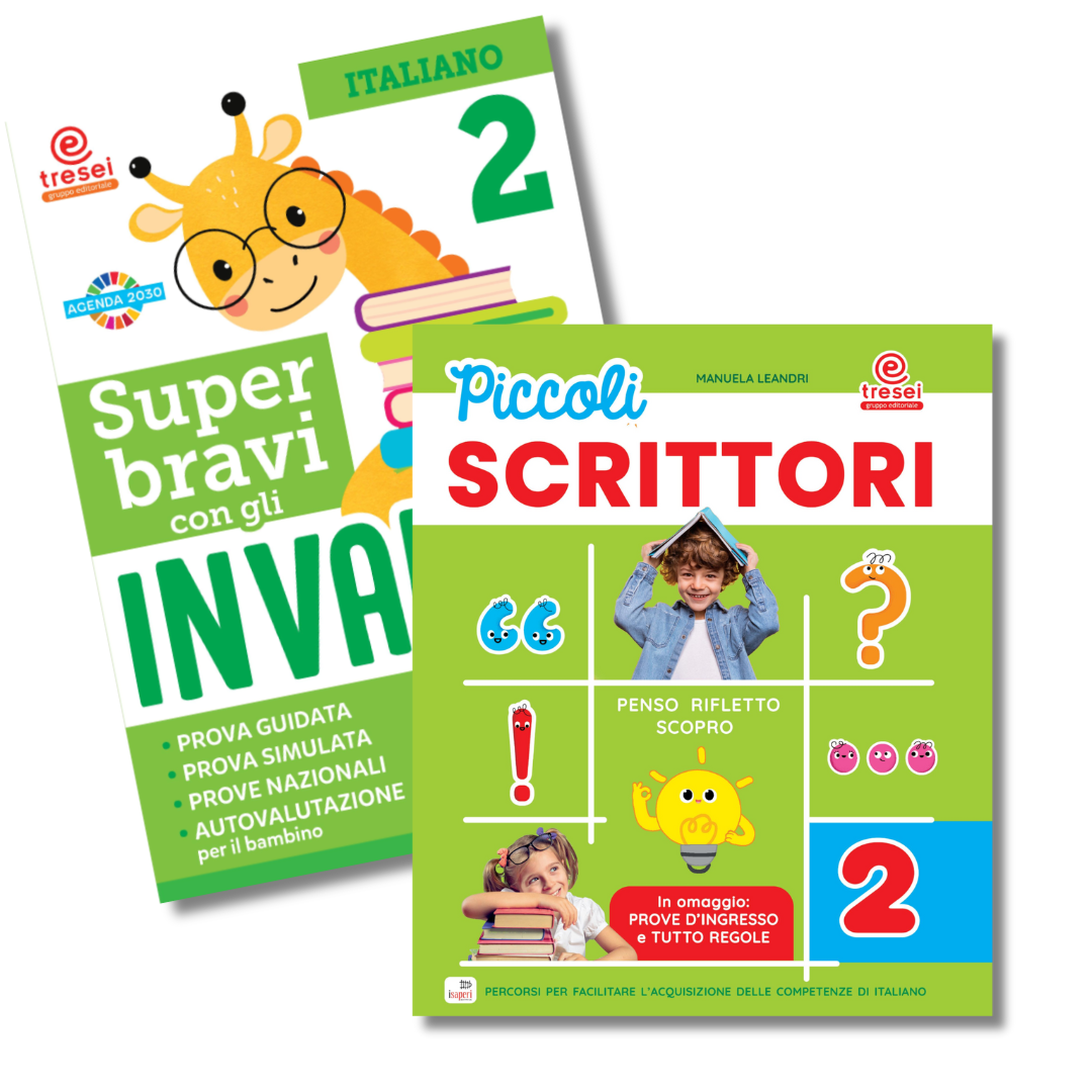 Piccoli scrittori 2 + Super bravi con gli Invalsi Italiano 2 - Centroscuola