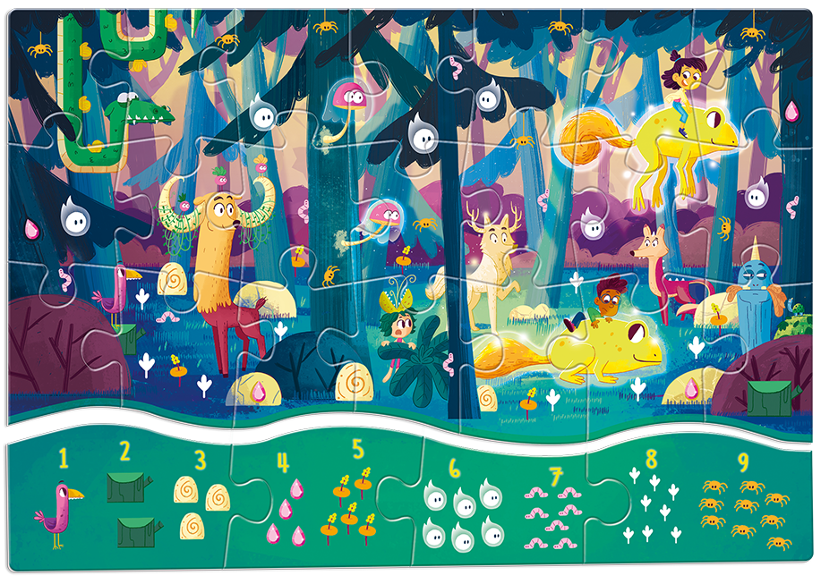Puzzle 1 2 3 - Il bosco magico - Centroscuola