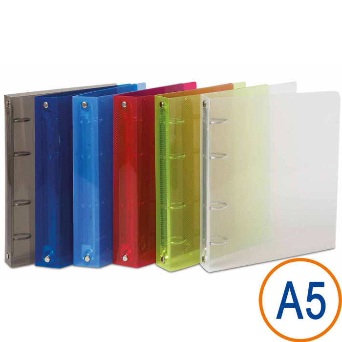 Copertina ad anelli A5 diam 25 Trasparente - Centroscuola