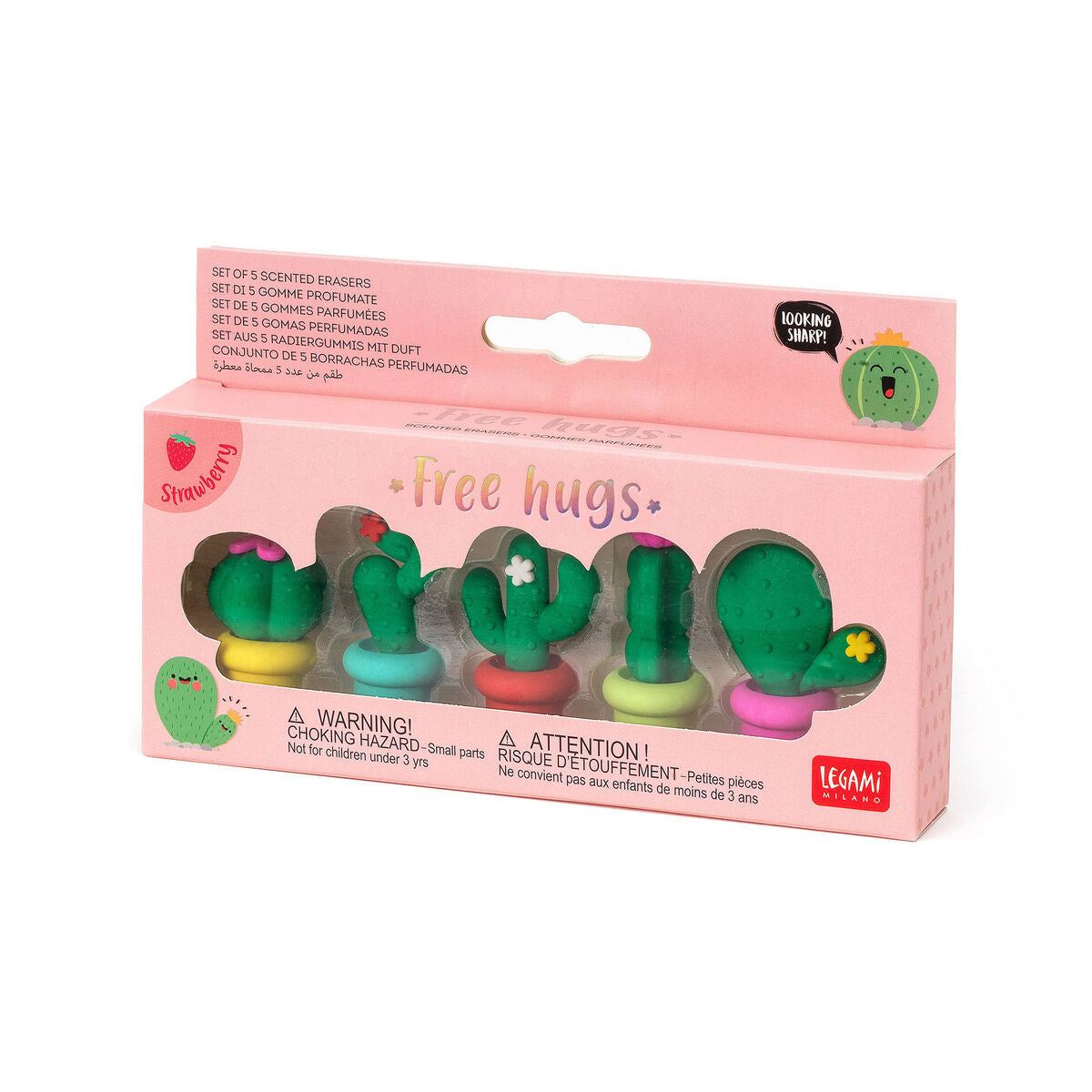 Set di 5 Gomme Profumate - Cactus - Centroscuola
