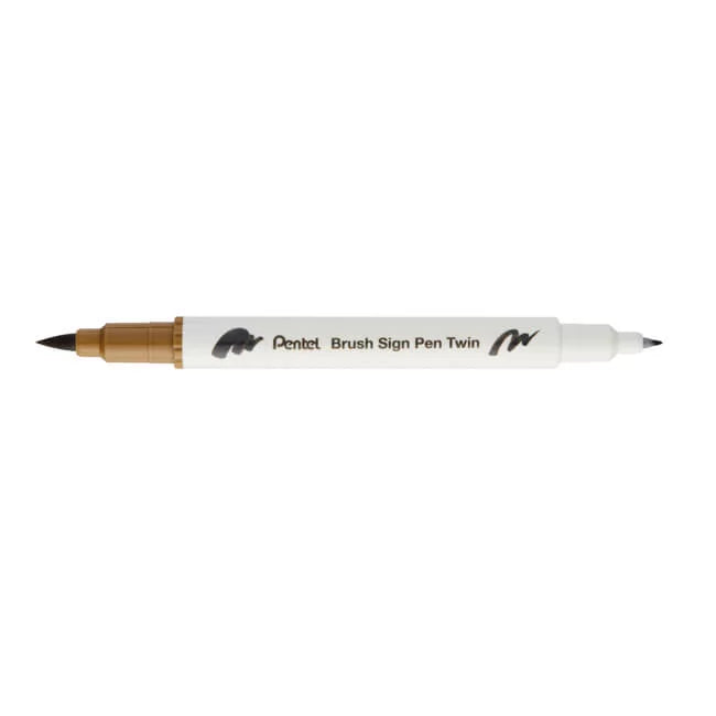 Pentel Brush Sign Pen Twin - Centroscuola