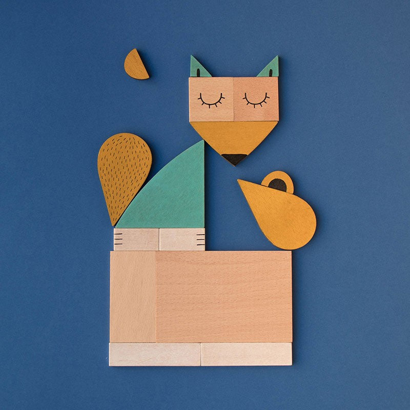 Wooden Toy - The fox and the mouse - Centroscuola