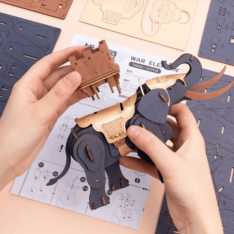 Puzzle 3D - Warrior Elephant - Centroscuola