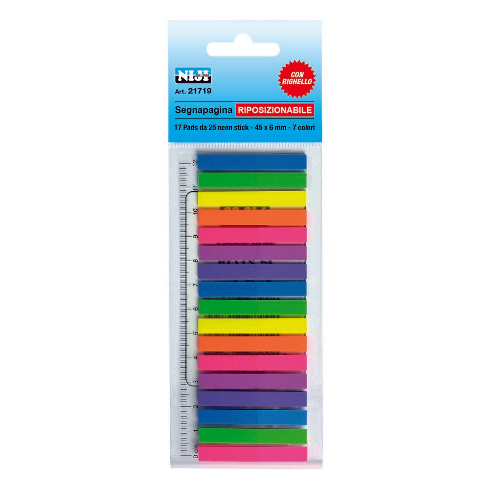 Segnapagine adesivo 17 colori - Centroscuola