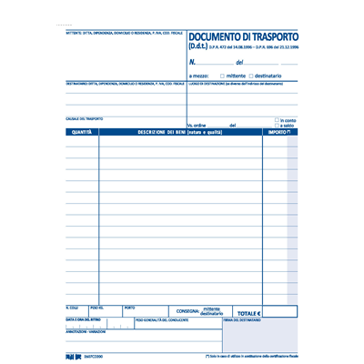 Blocco DDT 50 fogli - Centroscuola