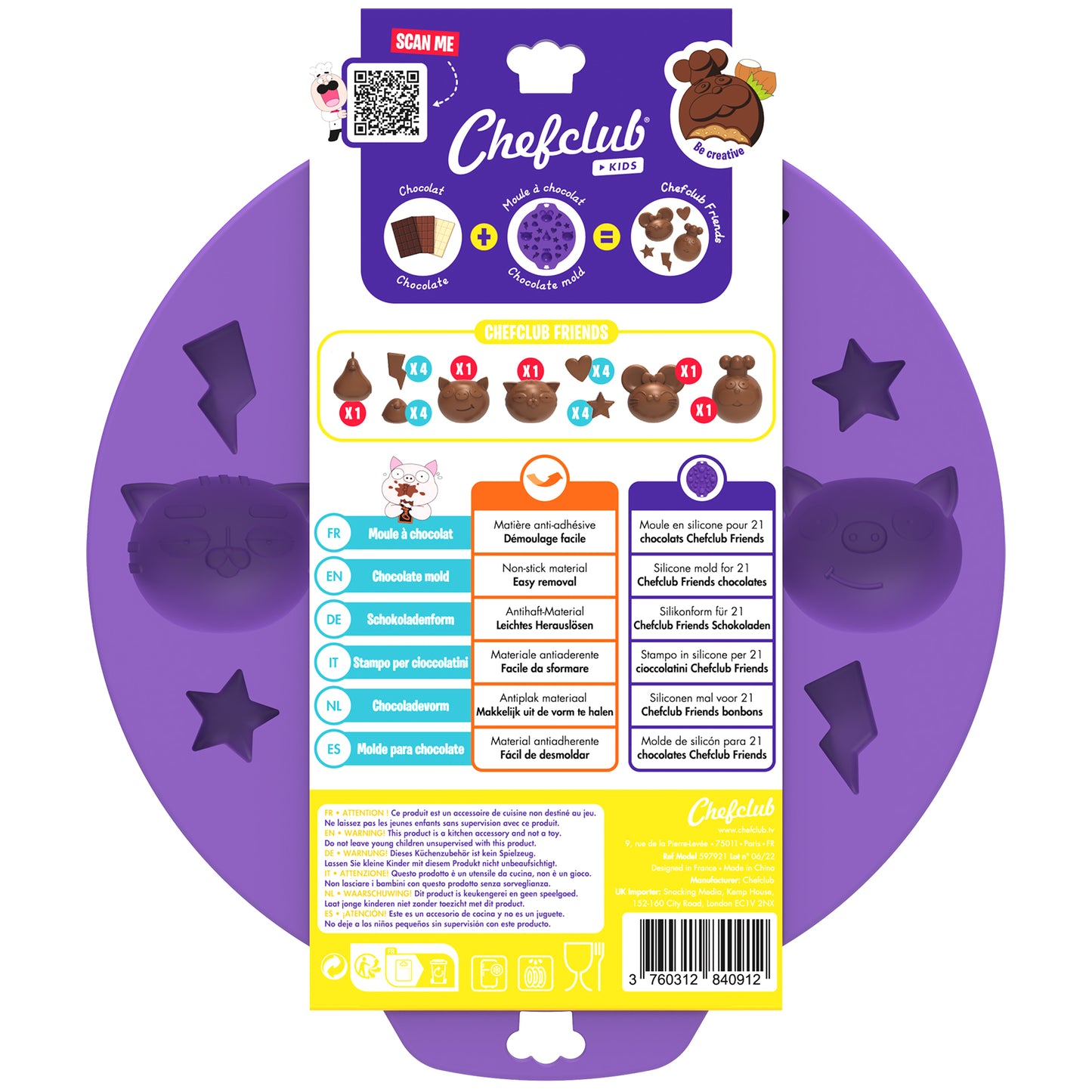 Formine cioccolatini in silicone - Chefclub - Centroscuola