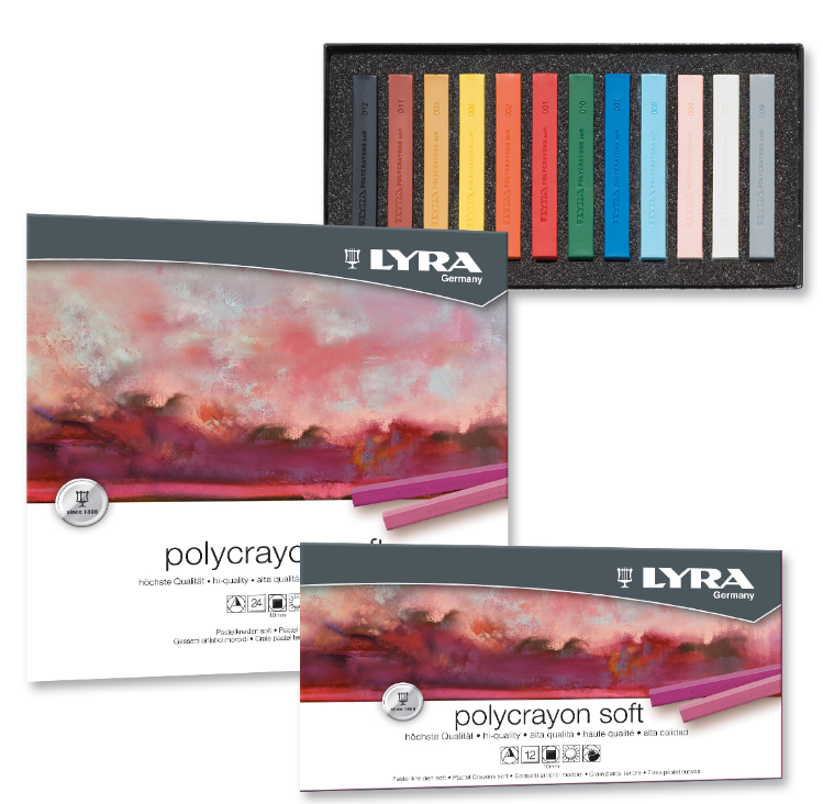 Gessetti polycrayons soft Lyra 24pz - Centroscuola