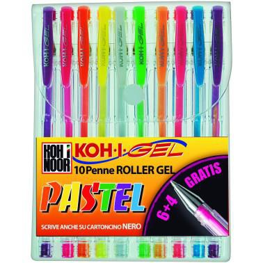 Roller koh-i-noor gel pastel 10pz - Centroscuola