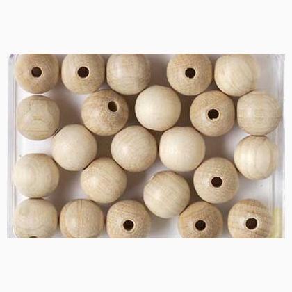 Perle in legno naturale infilabili - Centroscuola