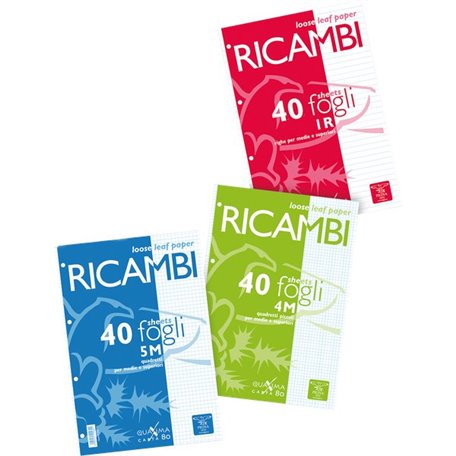 Ricambi A5 quaxima 80gr 40fg - Centroscuola