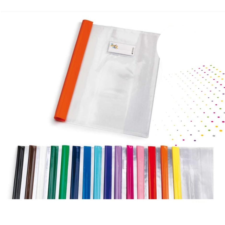 Copertina Coprimaxi trasparente con banda colorata - Centroscuola