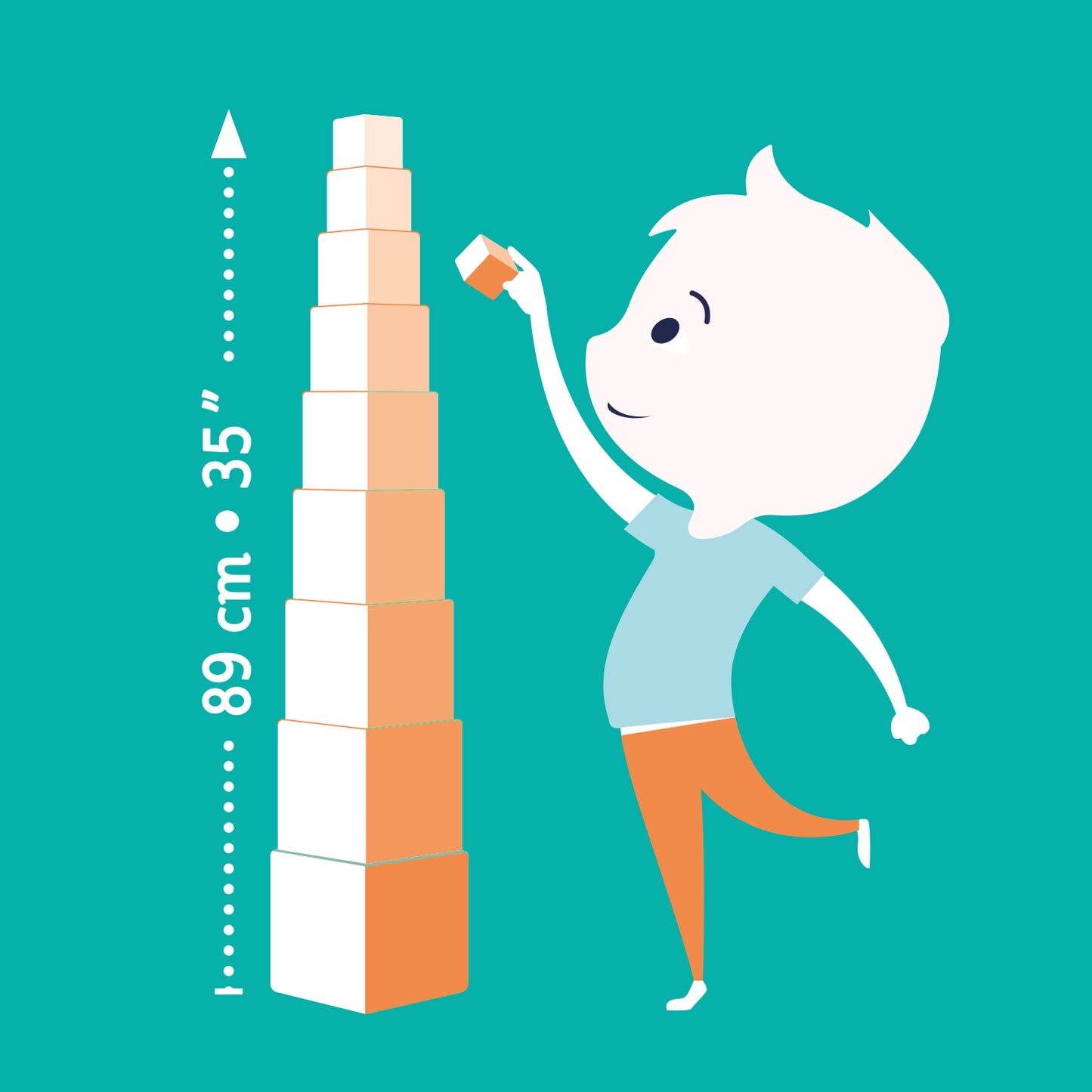 Cubi impilabili - Arcobaleno - Centroscuola