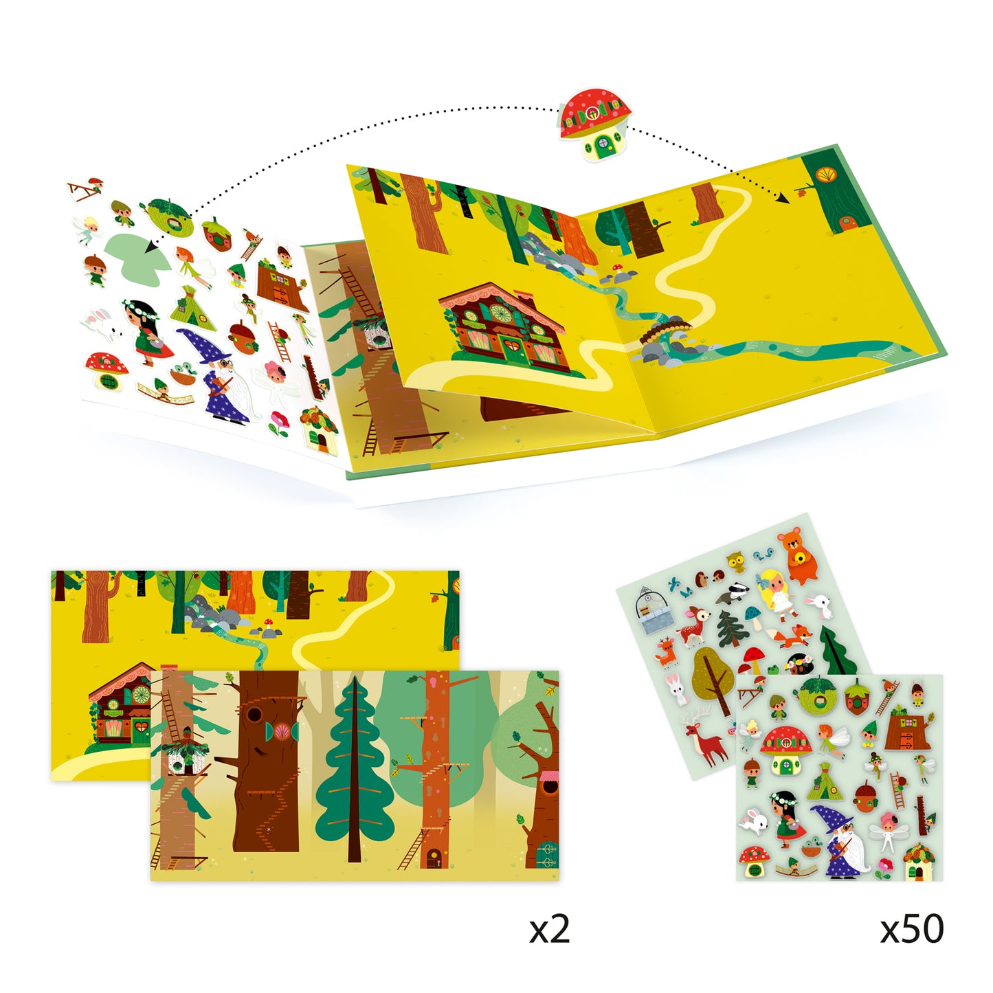 Stickers - The magical forest - Centroscuola