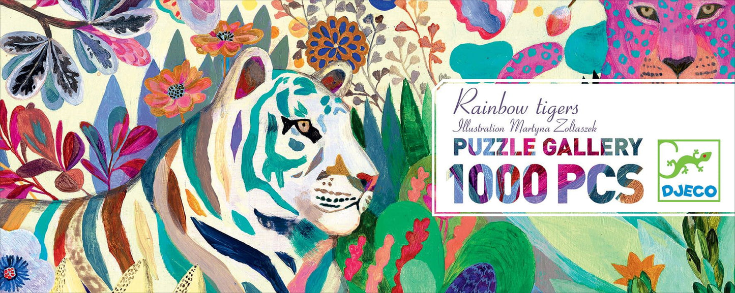 Puzzle Gallery - Rainbow tigers 1000pz - Centroscuola