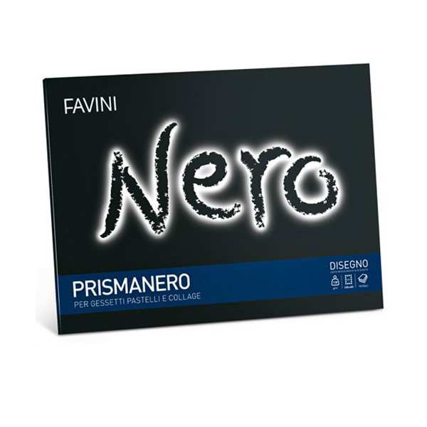 Album disegno 24x33 nero 128gr 10 fg - Centroscuola