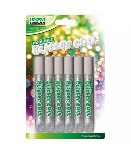 Colla glitter 10 ml 6 bianca - Centroscuola