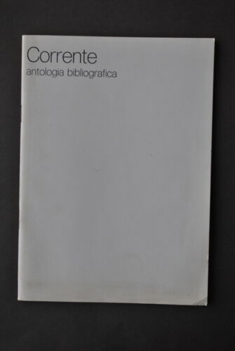 Corrente Antologia Bibliografica - Centroscuola