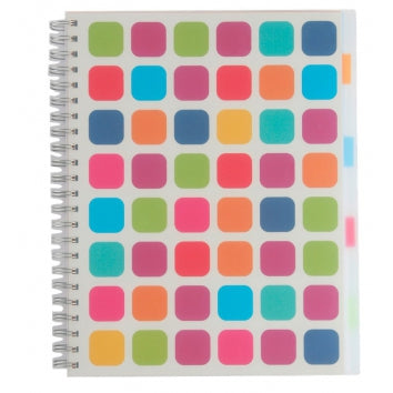 Quaderno spiralato maxi A5 5mm 160fg c/separatori - Centroscuola