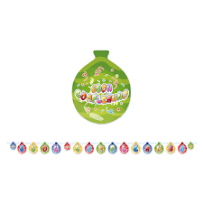 Festone in cartoncino 6mt x 25cm tanti auguri palloncini - Centroscuola